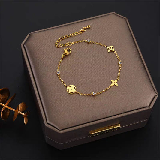 Gold Flower Bracelet